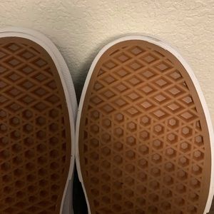 Blue Dress Vans Slip On Mens